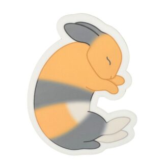 Sleeping Harlequin Bunny Sticker