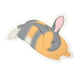 Resting Harlequin Bunny Sticker