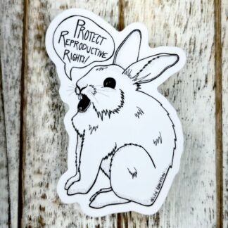 Reproductive Rights Rabbit Sticker