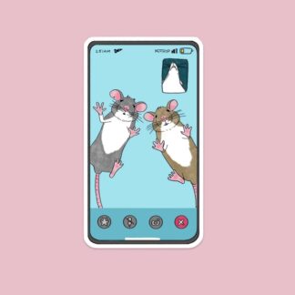 Rats on Facetime Sticker