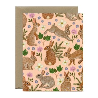 Forest Bunnies Greeting Card