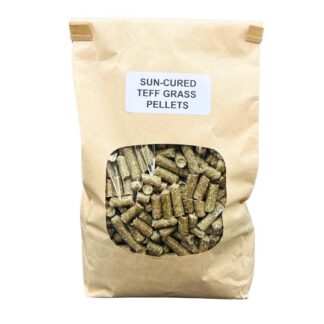 Sun-Cured Teff Grass Pellets - 2 lbs